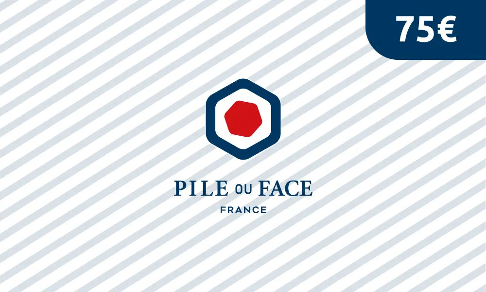 Carte-cadeau - 75€- Chaussettes made in France - Pile ou Face France