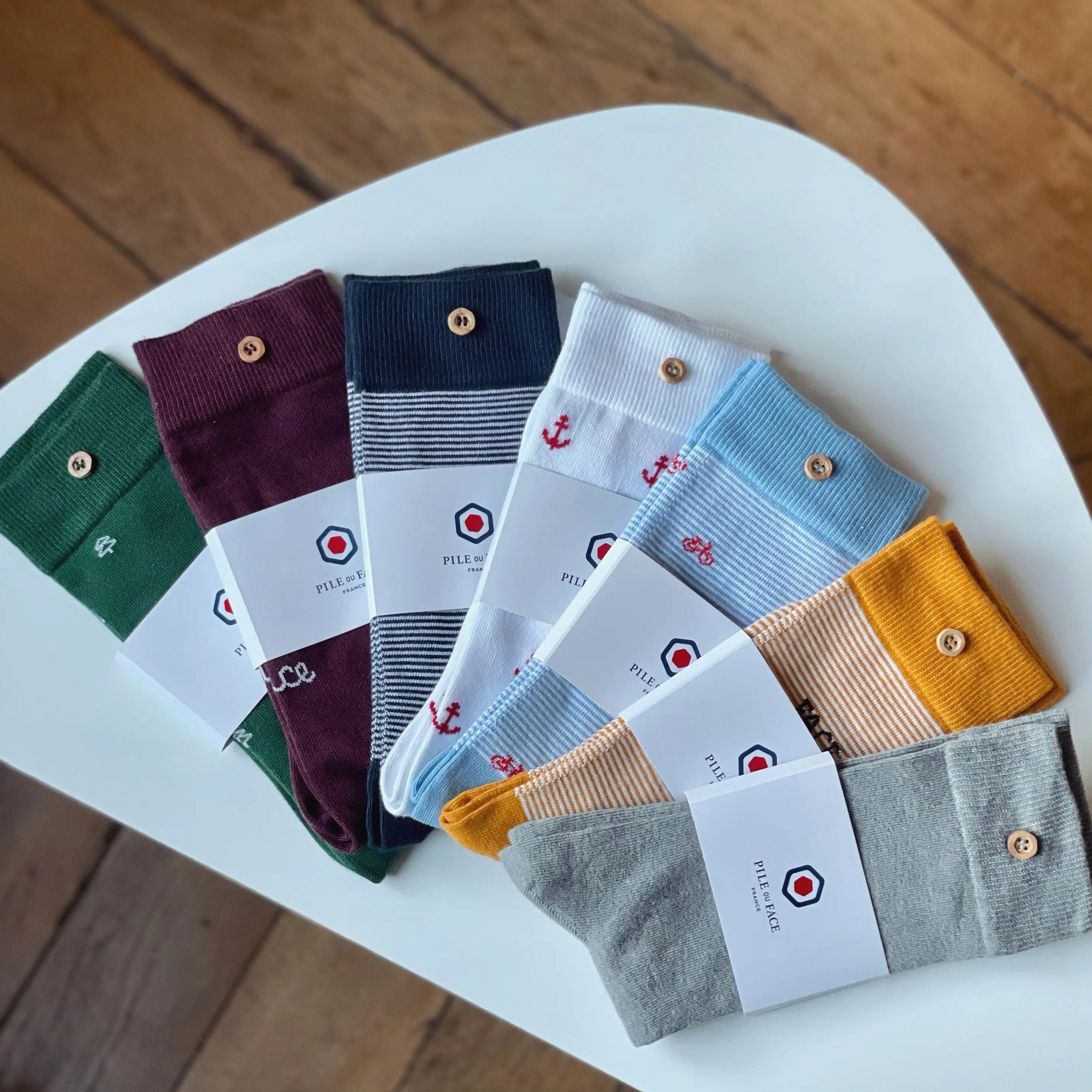 Le Semainier- Chaussettes made in France - Pile ou Face France